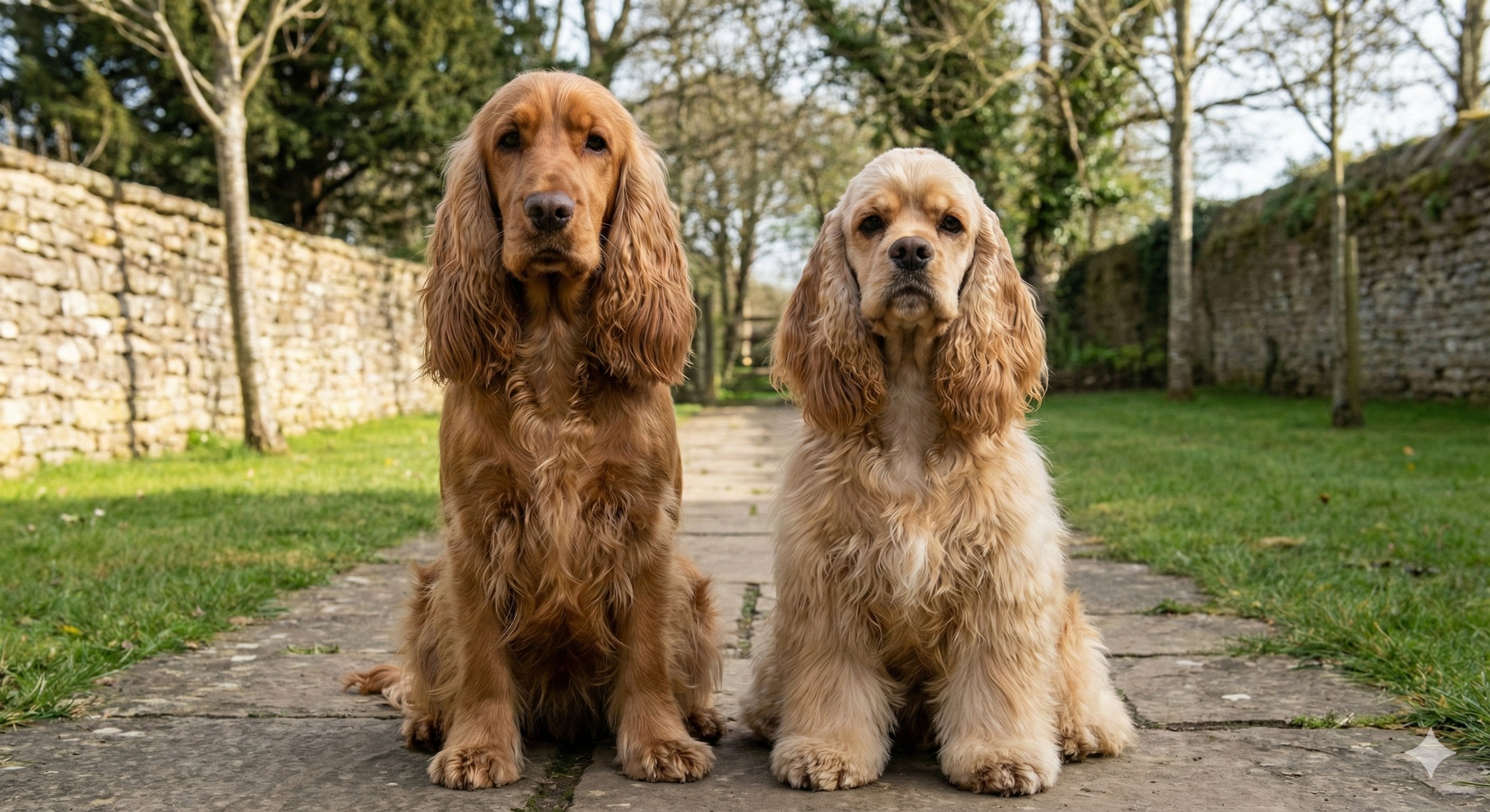 英國可卡犬與美國可卡犬比較照片